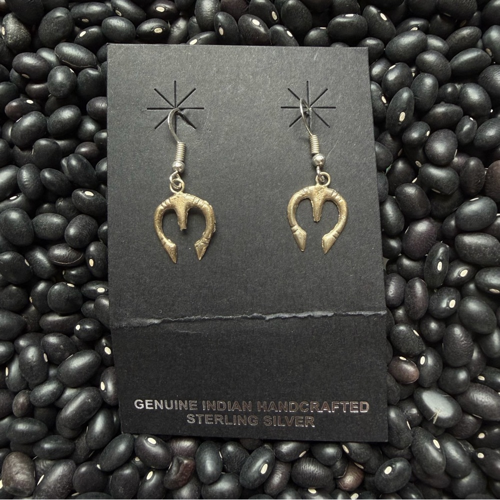 Navajo Native Made Sterling Silver Naja Earrings